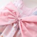 【6M-3Y】2-piece Girls Cute Bow Flower Print Sleeveless Dress With Hat - 33198