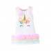 【6M-3Y】Baby Girl Cute Unicorn Print Dress