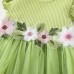 【9M-3Y】Baby Girl Sweet And Cute Floral Embroidered Ruffle Sleeve Dress