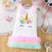 【6M-3Y】Baby Girl Cute Unicorn Print Dress