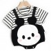 【3M-24M】Unisex Baby Cute Cartoon Printed Fake Two Piece Romper