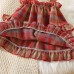 【9M-3Y】2-piece Baby Girls Cute And Stylish Red Plaid Sling Dress With Hat