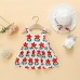 【9M-3Y】2-piece Baby Girls Cute And Fashionable Floral Printed Bowknot Sling Dress With Hat