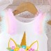 【6M-3Y】Baby Girl Cute Unicorn Print Dress