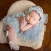 【0M-12M】4-piece Baby Girl Cute And Fashion Lace Ruffle Romper Set Gift Box Including Hat Pillow And Socks