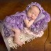 【0M-12M】4-piece Baby Girl Cute And Fashion Lace Ruffle Romper Set Gift Box Including Hat Pillow And Socks