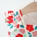 【6M-3Y】Baby Girl Sweet Floral Print Ruffle Square Neck Dress With Crossbody Bag