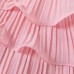 【3M-24M】Baby Girl Sweet Pink Pleated Tiered Sleeveless Cake Dress