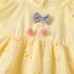 【3M-24M】Baby Girl Cute Cotton Floral Embroidery Hollow Bowknot Short-sleeved Romper With Hat