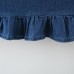 【6M-3Y】Baby Girl Cute Fake Two Piece Ruffle Splicing Denim Dress