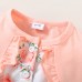 【6M-3Y】2-piece Baby Girl Pink Floral Short Sleeve Dress With Hairband