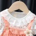 【9M-3Y】Baby Girl Floral Fake Two Piece Short Sleeve Dress